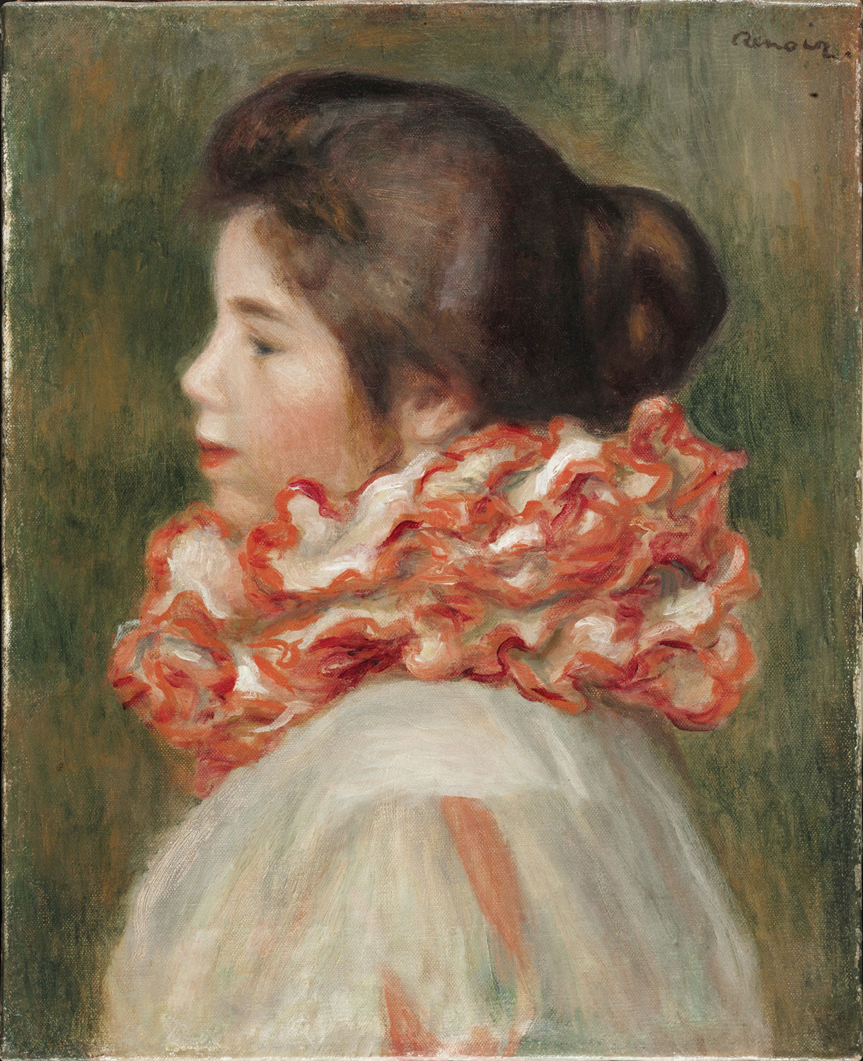 Girl in a Red Ruff. Gabrielle 1896